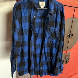 Field and Stream Black and Blue Flannel XL